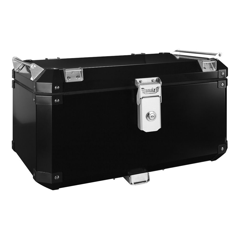Bau 55L Tiger 900 Preto + Bolsa + Encosto Bráz