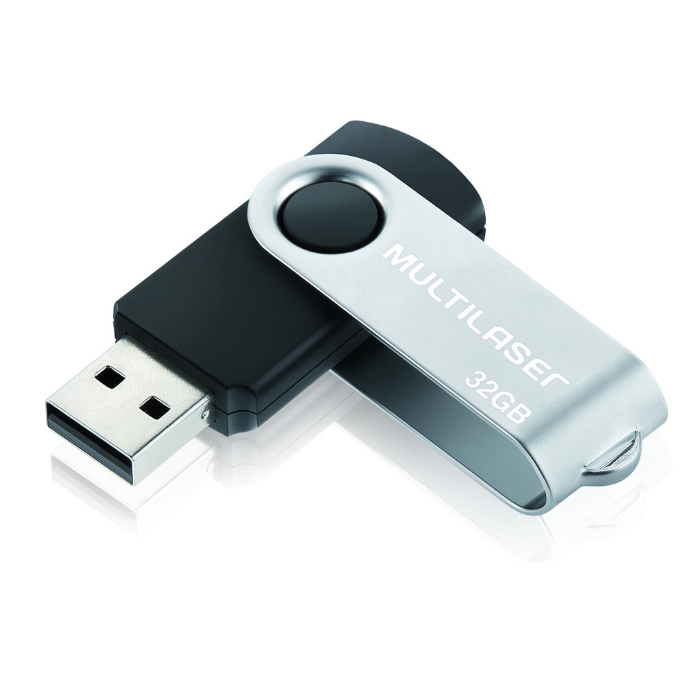 Pen Drive Twist 32GB USB Leitura 10MB/s e Gravação 3MB/s Preto Multilaser - PD589 em Oferta na Shopee