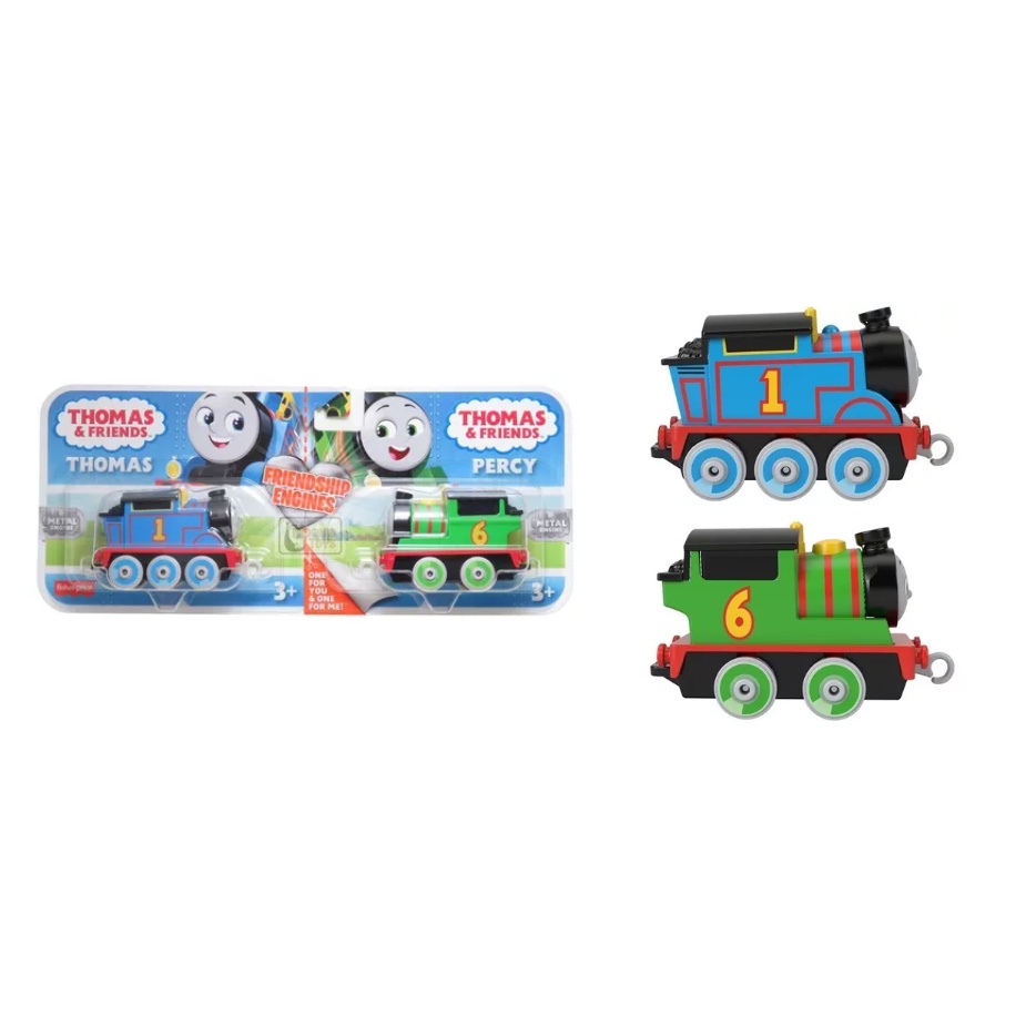 Thomas e Seus Amigos Pack com 2 Trem de Metal Thomas e Percy - Mattel