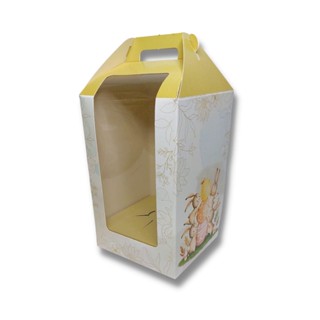 Caixa Maleta com Visor M 350g Páscoa Aquarela C4191 Ideia c/10 un
