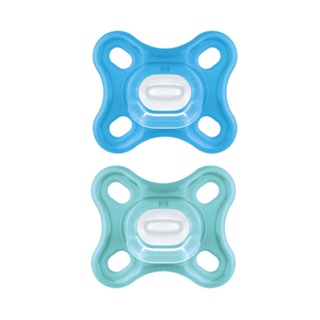 Kit 2 Chupetas Comfort 100% Silicone 0 à 6 Meses Azul - MAM em Oferta na Shopee