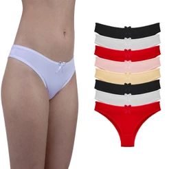 Calcinha de Microfibra Feminina Kit 8 Peças