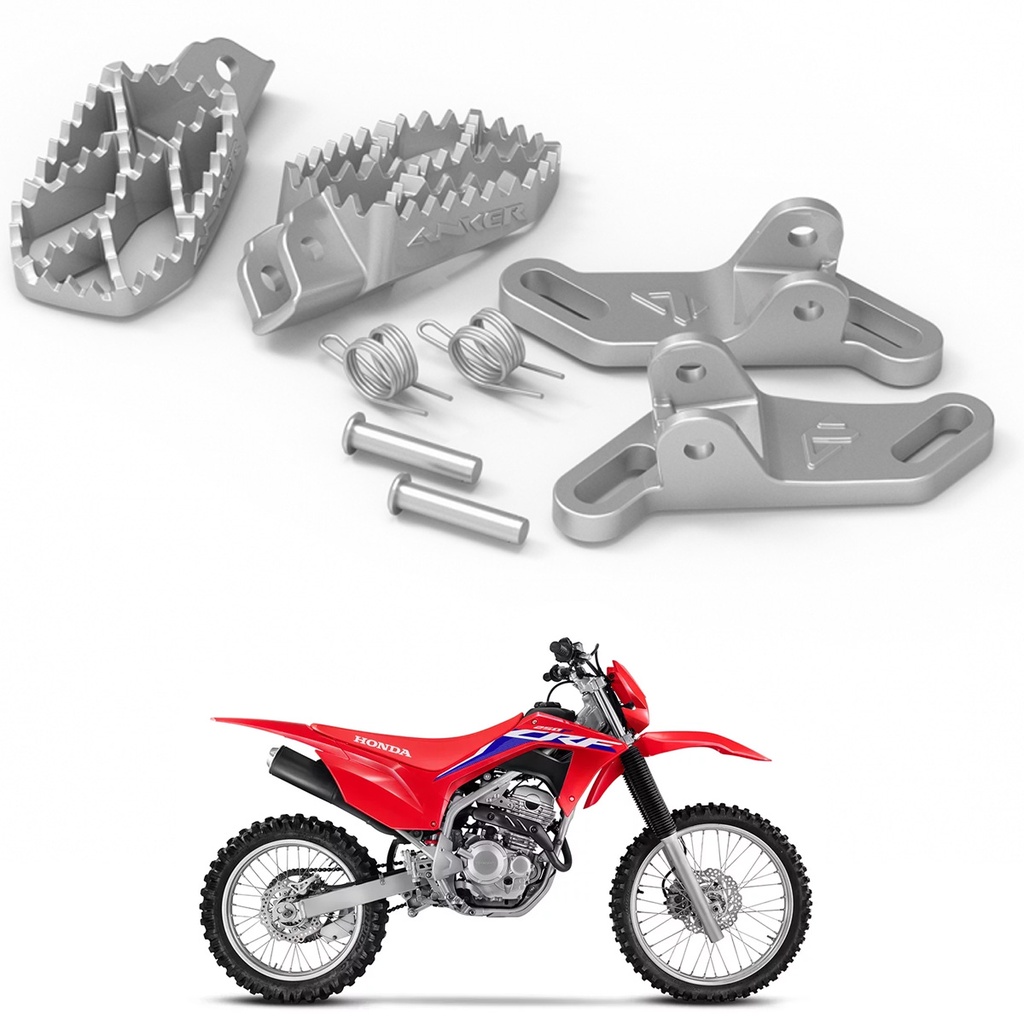 Kit Pedaleira Anker C/ Suporte Elevado Molas Pino Crf 250f 300f