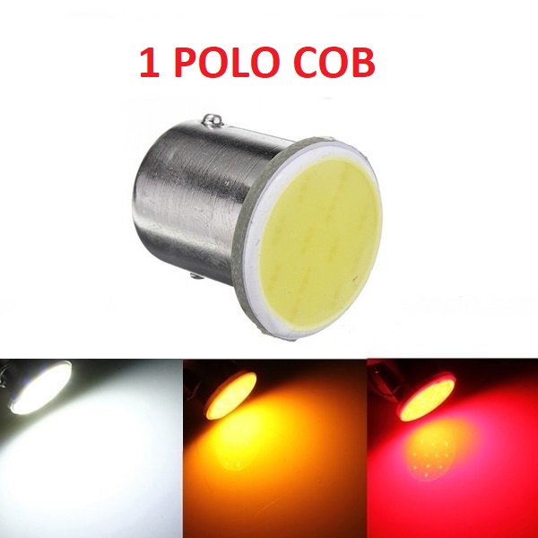 1 - 2 - 5 x Lâmpadas Automotiva 1 polo Cob Led Ba15s 1 Polo P21w 1156 12v freio Ré seta Lampada Led de Carro