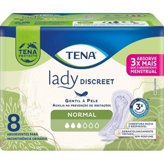 Absorvente para Incontinência Urinária Tena Lady Discreet Normal 8 Unidades