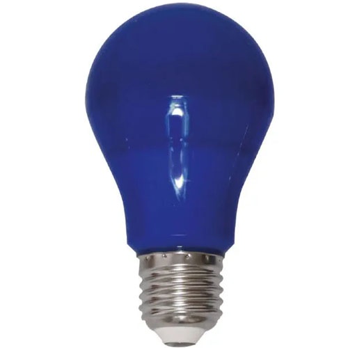 Lâmpada LED Azul A60 10W Bivolt E27 Luminatti | Luz Decorativa p/ Ambientes Criativos e Comerciais em Oferta na Shopee