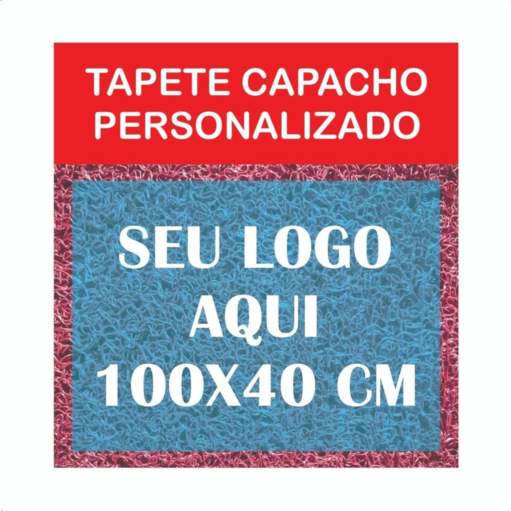 Tapete Capacho 100x40 Personalizado Loja Empresa Com Logotipo condominio porta entrada comercio em Oferta na Shopee