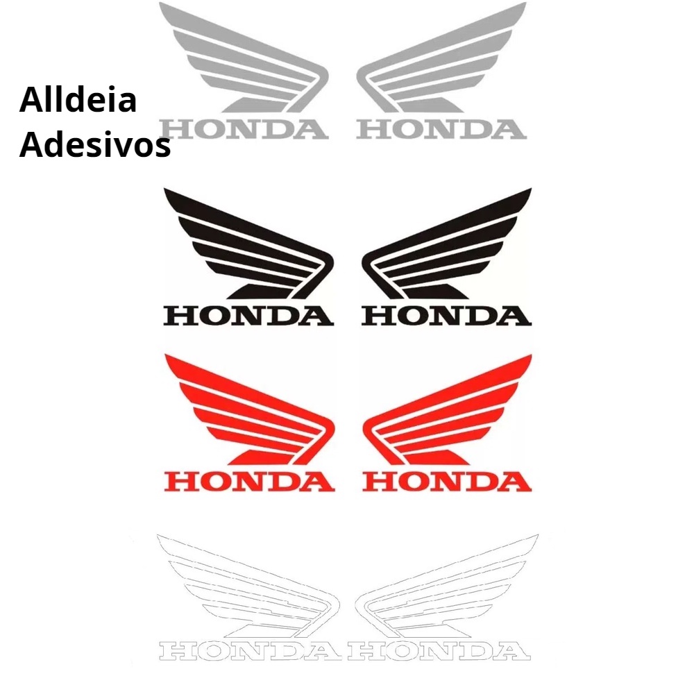 Par Adesivo Honda Asa Tanque Titan Cg Titan Fan Padrão Original