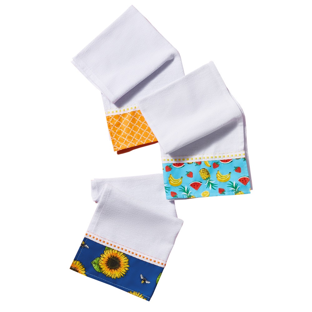 Pano De Prato Barrado Atacado Premium Kit Com 3 Peças em Oferta na Shopee