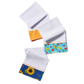 Pano De Prato Barrado Atacado Premium Kit Com 3 Peças em Oferta na Shopee