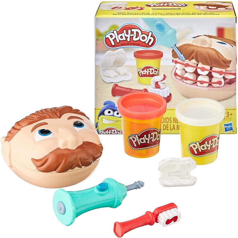 Massa de Modelar Play Doh Mini Clássico Brincando De Dentista - Hasbro