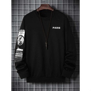 Blusa Moletom Gola Redonda Paris Global Estilo Street