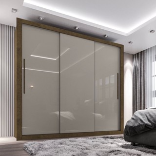 Guarda-Roupa Casal 3 Portas 4 Gavetas Costa Rica Sallêto Móveis