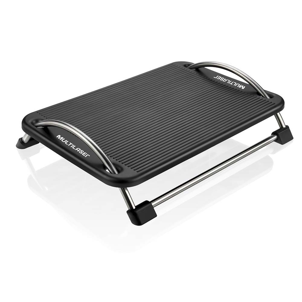 Descanso Multilaser de Pés Ergonômico Reclinável Preto - AC059 em Oferta na Shopee