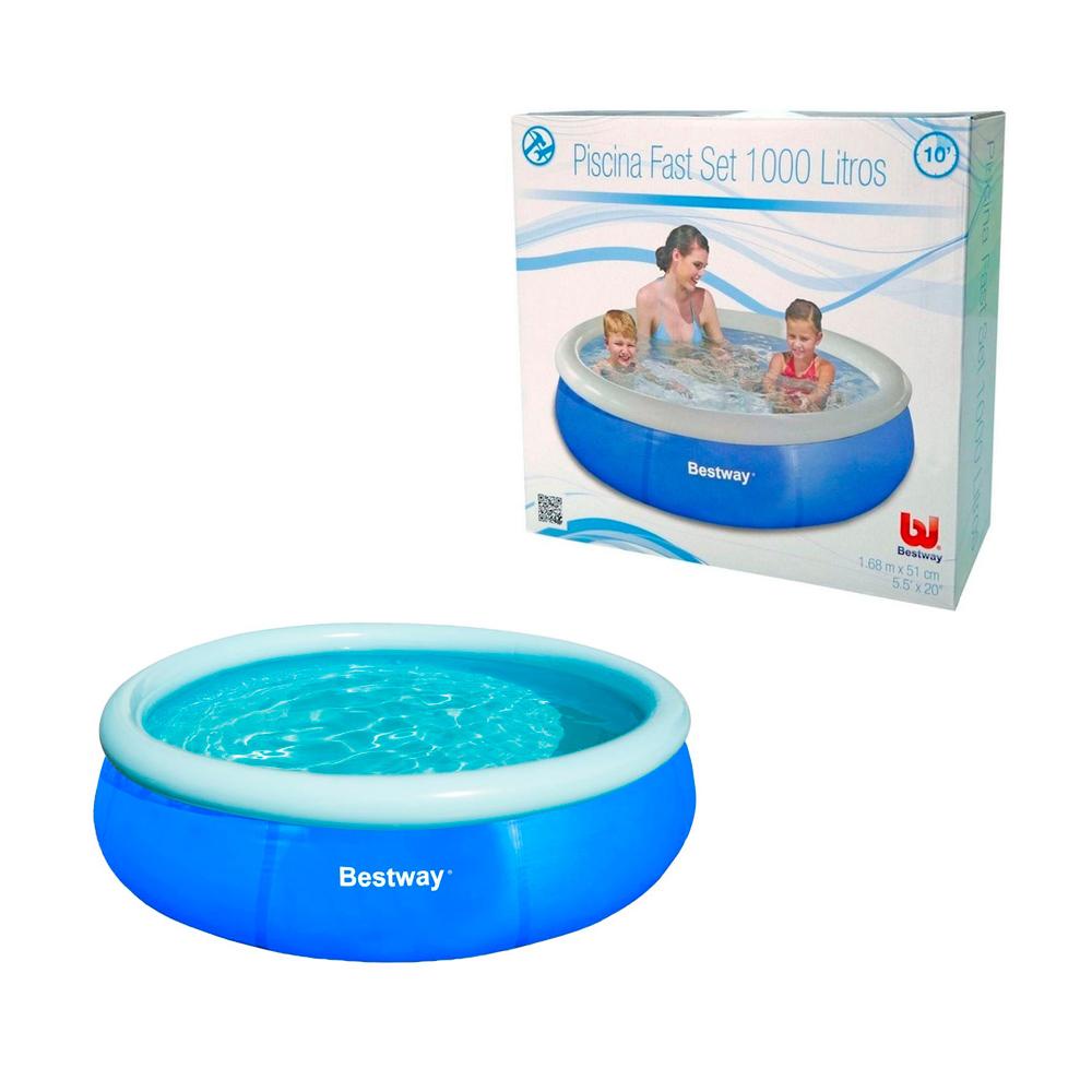 Piscina Inflavel Fast Set 1000L 168x51cm Bestway BST-094