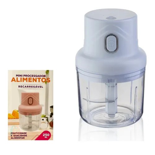 Processador Triturador Recarregável De Alimentos 3 Lâminas - USB UCO007 100% garantido