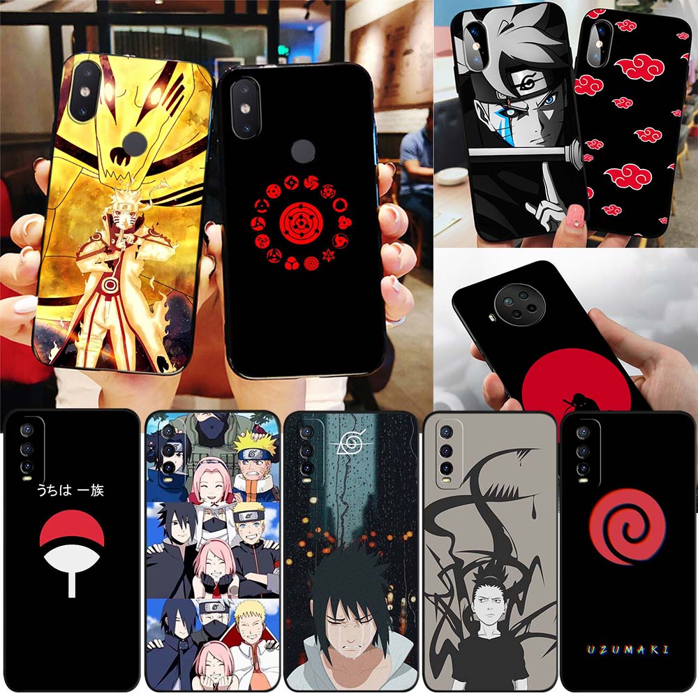 Xiaomi Poco X5 Pro C50 13 Capa De Silicone Preta TPU Macia Para Telefone SL29 Naruto Anime