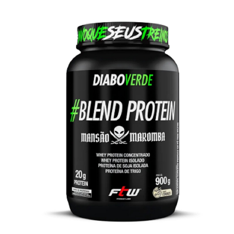 Whey Blend Protein Ftw Diabo Verde Mansão Maromba 900g Cookies