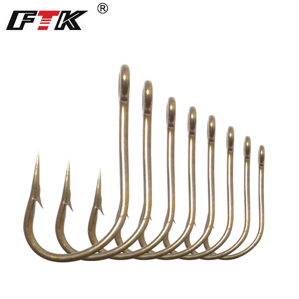 FTK 1607 Anzóis De Pesca Alto Carbono Aço Farpados Ferramenta De 25/50/100pcs Acessórios
