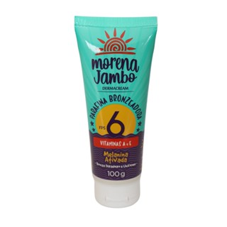Parafina Bronzeador Pele Morena Cenoura FPS6 Dermacream 100g