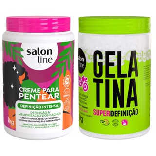 Kit Creme para Pentear+Gelatina ToDeCacho Define Salon Line