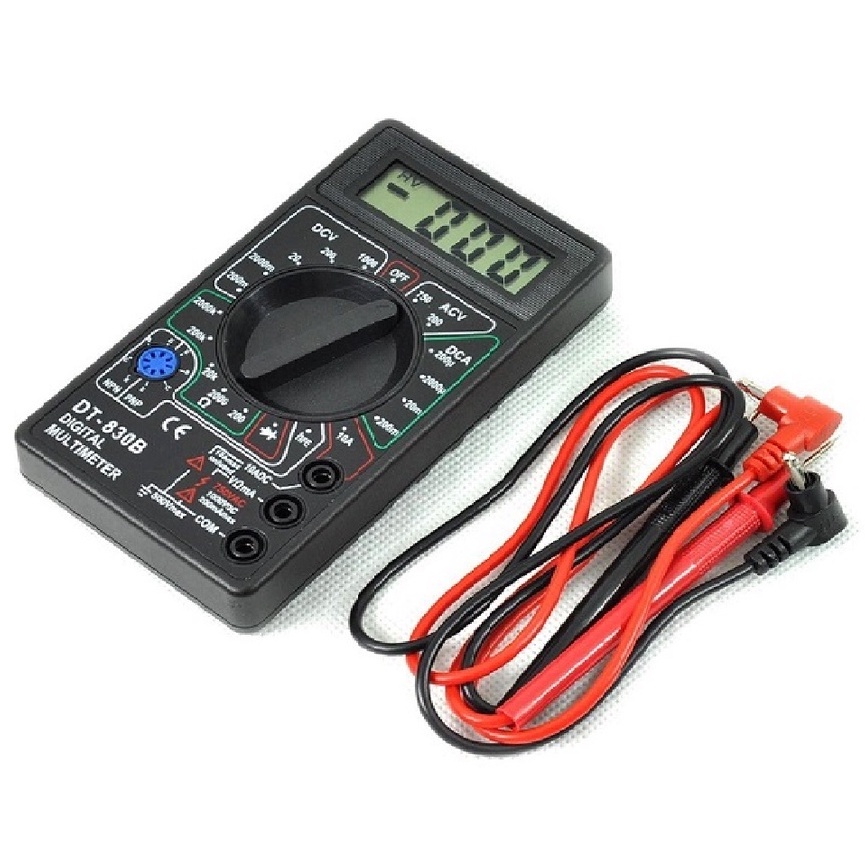 Multímetro Digital  Ohmímetro Voltímetro Medidor de Voltagem LCD Profissional Cabo Multi Teste Portátil Ponta para Teste Visor