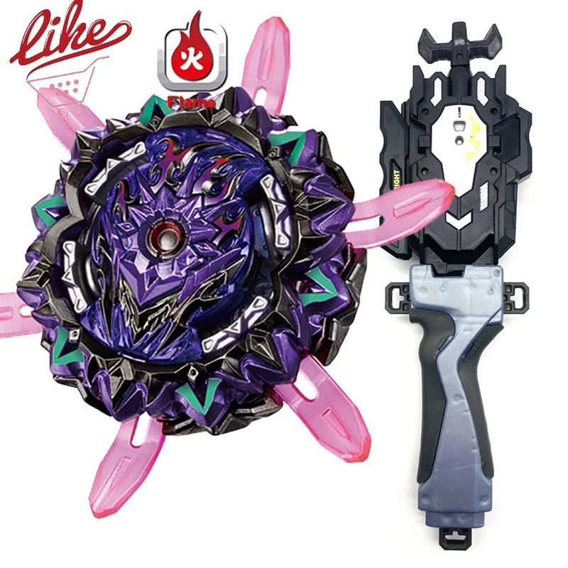 Beyblade Burst Flame B-169 Variant Lucifer Super King with LR Spark Launcher Handlebar Set Beyblade Toys for Children em Oferta na Shopee