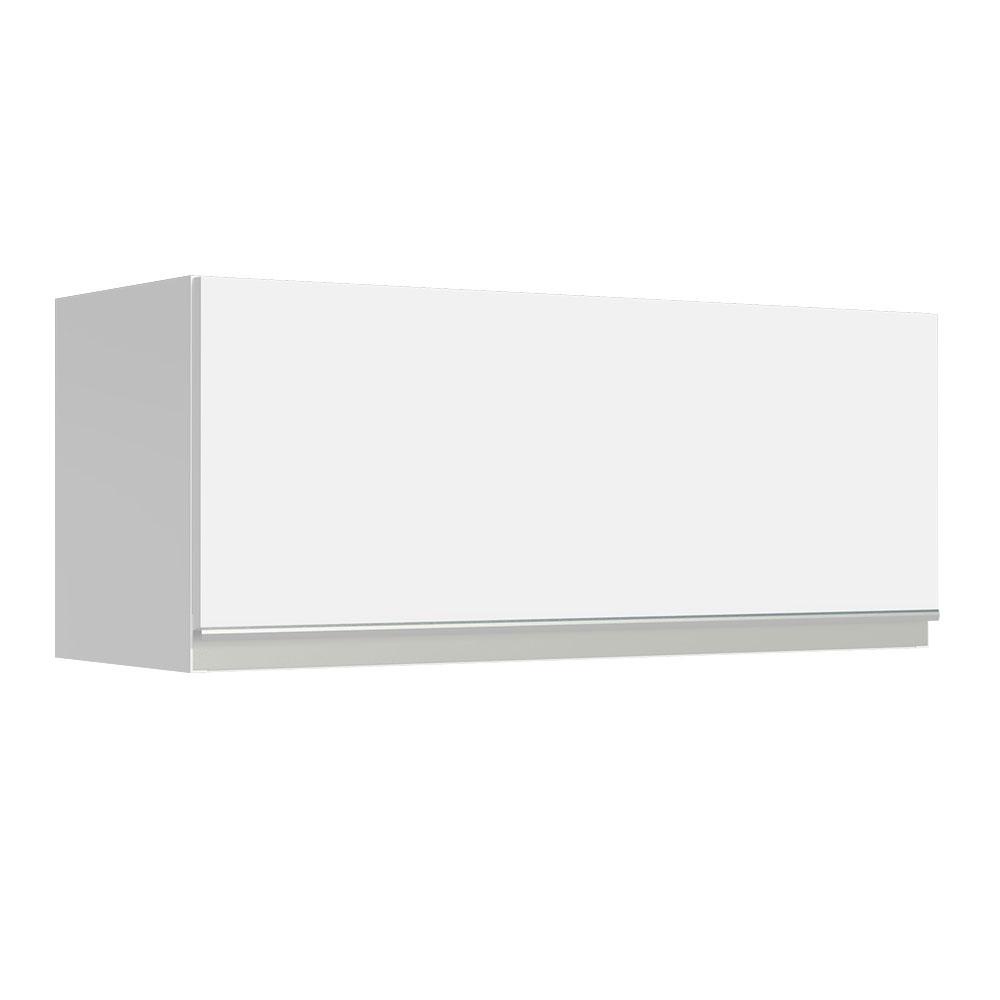 Armário de Cozinha Aéreo 80 cm 1 Porta Suspensa Branco Glamy Madesa