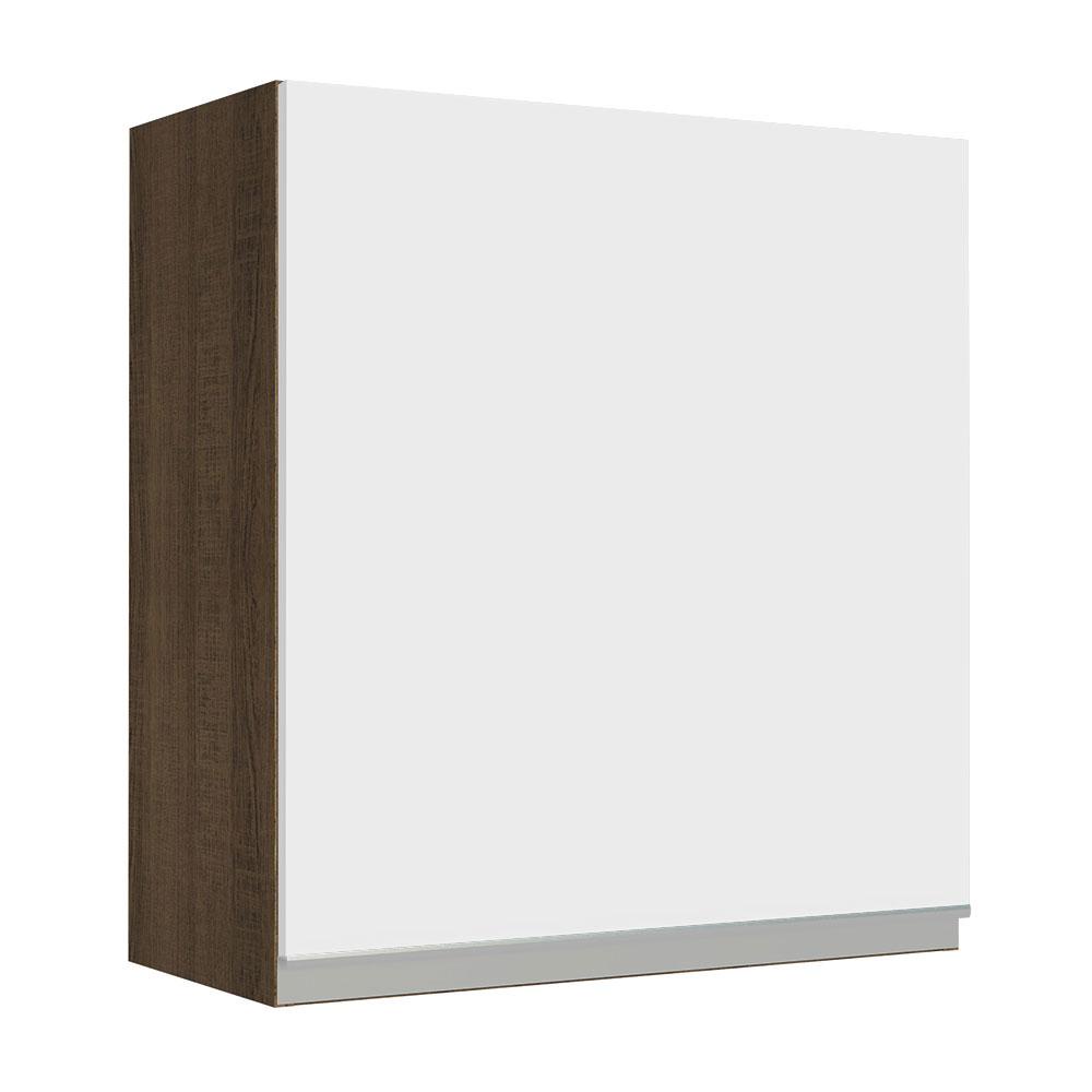 Armário de Cozinha Aéreo 60 cm 1 Porta Rustic/Branco Glamy Madesa