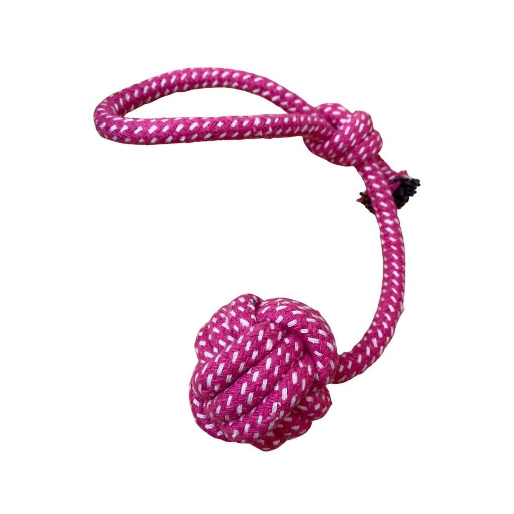 Brinquedo Pet para Cachorro Bola Corda com Nó Forca Mordedor Resistente Sortido