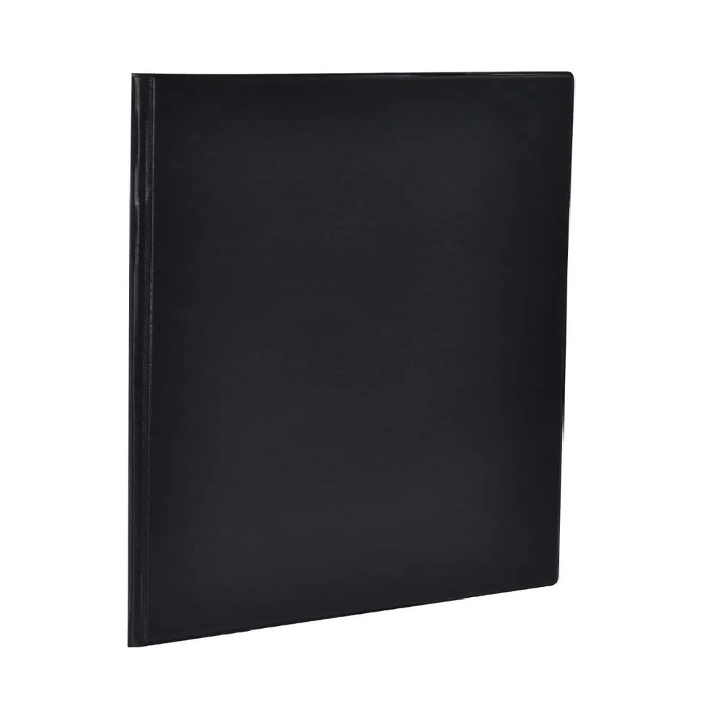 Kit 5 Pastas Cátalogo Preta A4 Com 10 Envelopes Plásticos Acp