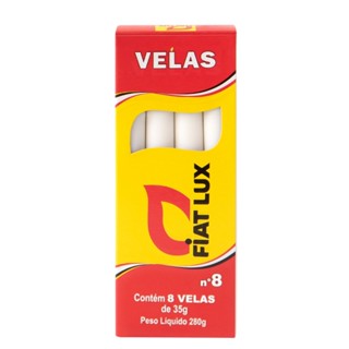 Velas N 8 Com 8 Unidades 35G Cada Fiat Lux