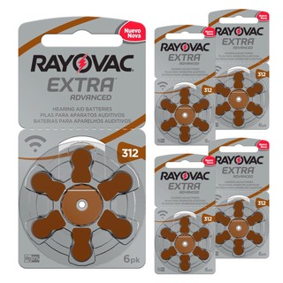 Pilha Auditiva 312 Rayovac Bateria Pr41 kit 30 unidades