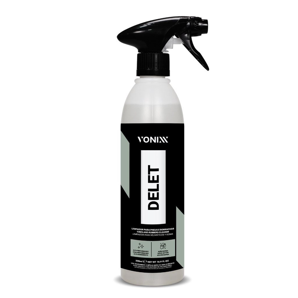 DELET LIMPADOR PARA PNEUS E BORRACHAS 500ML VONIXX