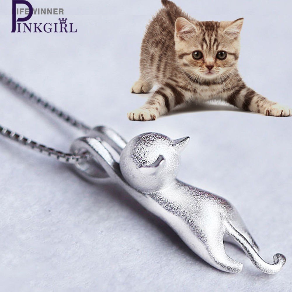 Colar De Pingente De Moda Feminina Em Forma De Gato/Corrente Elegante Coreano Para Senhoras Gargantilha Popular/Acessórios De Jóias Namoradas