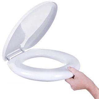 Assento Privada Almofadado Tampa Vaso Sanitário Branco Banheiro Regulável em Oferta na Shopee