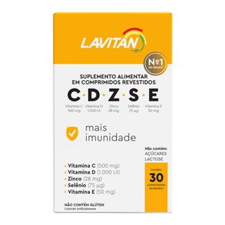 Lavitan Imunidade CDZSE Com 30 Comprimidos Revestidos