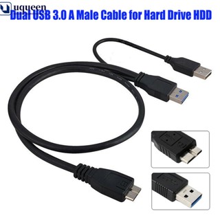 UQ Dual USB 3.0 A Macho Para Micro-B + Cabo Y Disco Rígido HDD