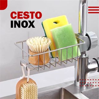 Cesto Inox Para Organizar Pia na Cozinha