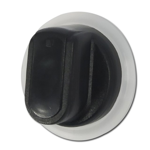 Botão brastemp/electrolux Preto c/ espelho