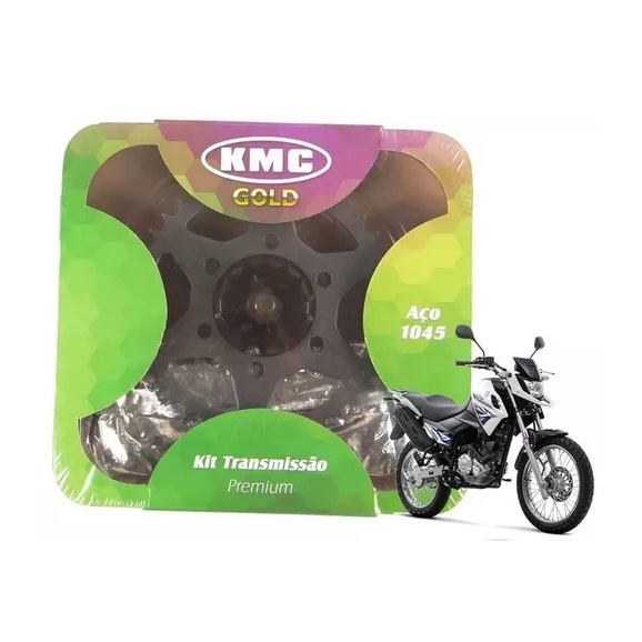 Kit Relacao Transmissao Kmc Com Retentor Xtz 150 Crosser