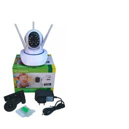 Câmera IP Robô 3 Antenas Wifi I ravermelho Rotativa 360º 720p Vigilância Residencial Inteligente