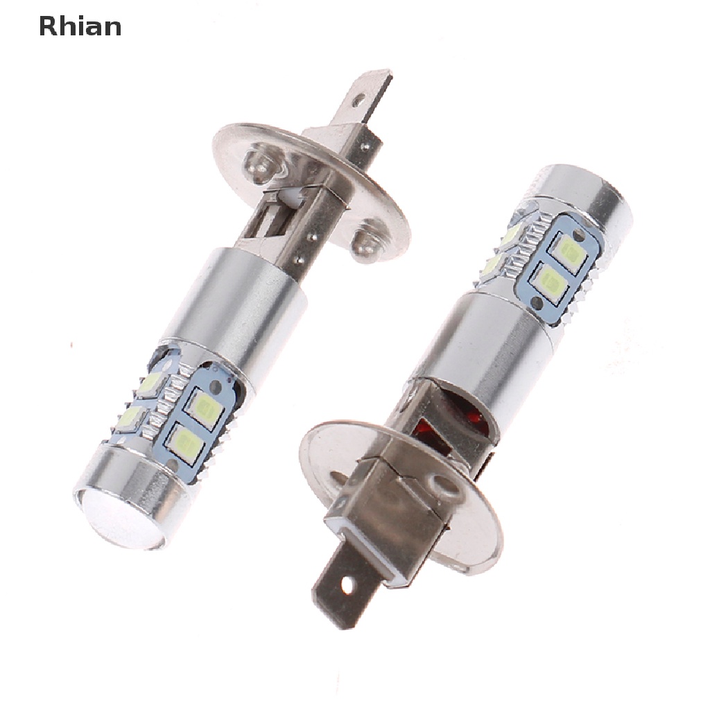 [Rhian] 2Pcs H1 Lâmpadas De Farol Automáticas LED 8000K 100W Luzes De Nevoeiro Azul Gelo Super Brilhante Para Carros COD