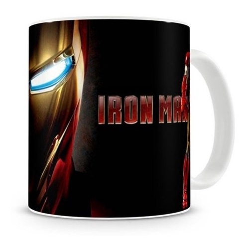 Xícara Cafe Cerâmica Homem De Ferro Iron Man Presente