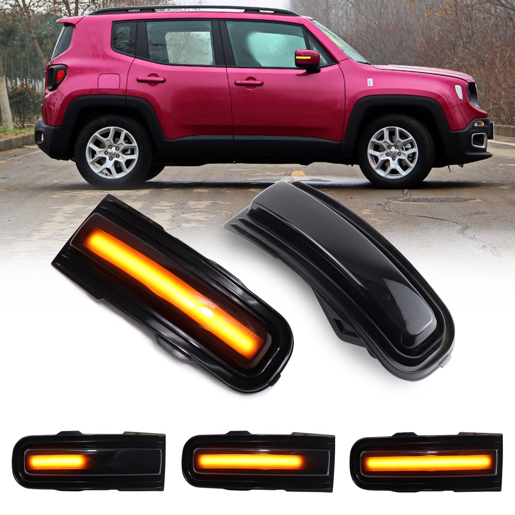 Para 2015-2022 Jeep Renegade LED Sinais De Volta Dinâmicas Pisca-Lateral Sequencial Luzes De Sinal