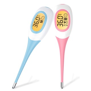 Termômetro Digital Haste Flexível Macia 8 Segundos Com Beep e Visor Colorido