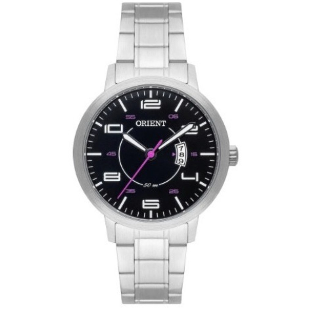 RELÓGIO ORIENT FEMININO PRATEADO COM ROSA FBSS1160 P2SX