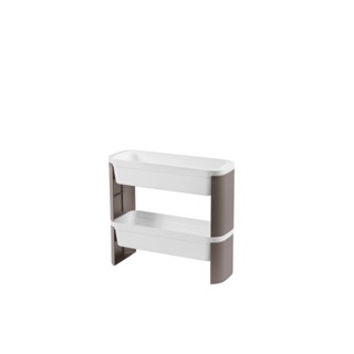 Organizador Slim 2 Andares Coza Loft 44,8 x 17,3 x 42,9 cm Warm Gray