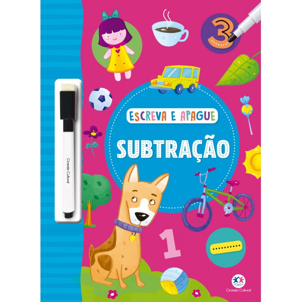 Livro Escreva e apague Subtração em Oferta na Shopee