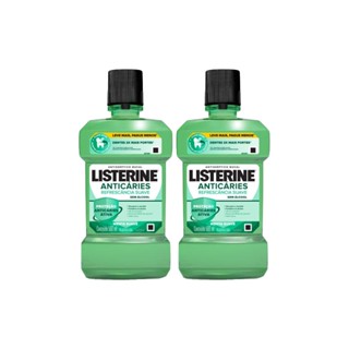 Kit 2 Antisséptico Bucal Listerine Anticáries Zero 500ml